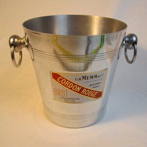 G.H. Mumm & Co. Cordon Rouge Brut Reims Champagne Ice Bucket - Made In France